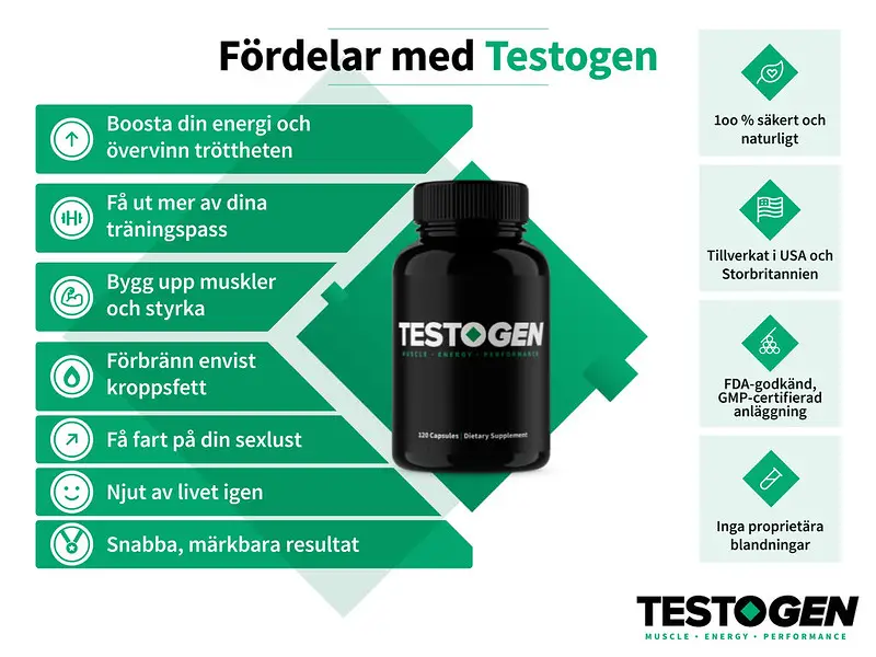 Testogen testosteron tillskott